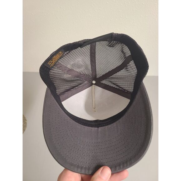 The Classics Yuupong Oregon Roots PNW Trucker Hat Cap Snapback Black Fishing - Picture 5 of 6
